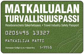 Matkailualan turvallisuuspassi (MATUPA) (941100)
